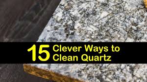 Most materials are sufficient, but many homeowners prefer microfiber for its rapid absorption. 15 Clever Ways To Clean Quartz