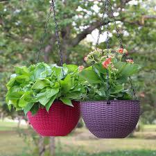 Resin Hanging Plant Pots Basket