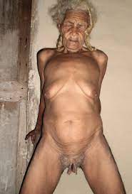 Old woman nude
