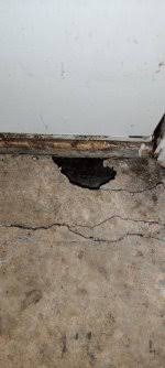 repair hole in concrete floor the
