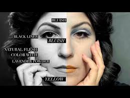 black white film noir makeup tutorial