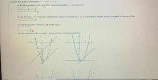 Find The Equation Of The Secant