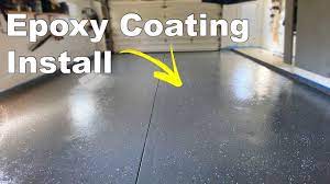 epoxy coating a 2 car garage in 11