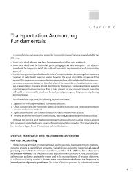 Chapter 6 Transportation Accounting Fundamentals Sharing