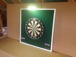 green dart board cabinet backboard