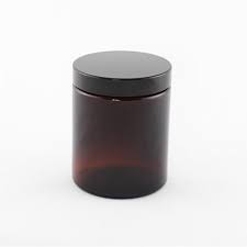 180ml Amber Glass Jars Lids