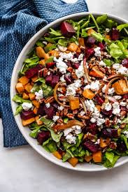 sweet potato and beetroot salad every