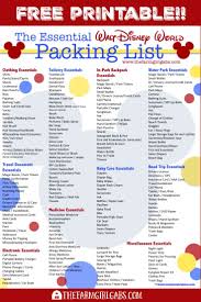 The Essential Walt Disney World Packing List Is A Great Resource For