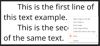 copy text from image context menu