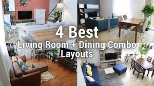 living room dining combo layouts