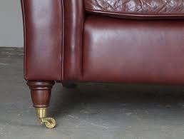 seater brown leather mortimer sofa