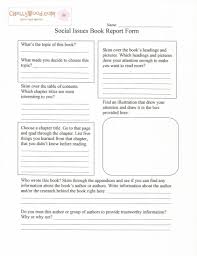 English worksheet  Book report form