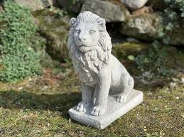 Buy Stone Lion Statue Figurine Guardian