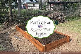 square foot garden planting plan for