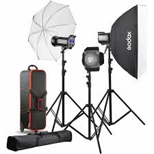 Godox Qt400ii 3 Light Studio Flash Kit Qt400ii D B H Photo Video