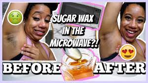 diy sugar wax in the microwave