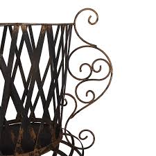 Clayre Eef Plant Stand 68 Cm Black Iron