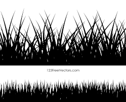 Grass Vector Silhouette Illustration