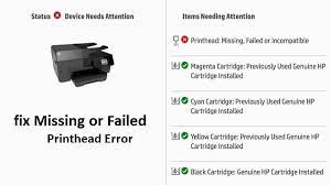fix hp officejet printers missing or