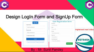 login and registration form design