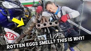 why car smells like rotten eggs sulfur