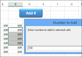 add number to excel cell values quick