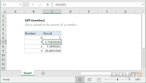 How To Use The Excel Exp Function Exceljet