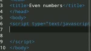 javascript code print 1 to n even no