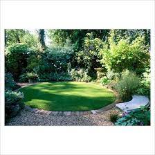 circular garden design circular lawn