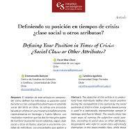 PDF) Definiendo su posición en tiempos de crisis: ¿clase ...