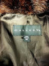 Dark Brown Fur Jacket Coat By Gallery