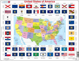states of america political map