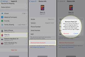 how to remove a device from apple id