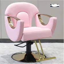 hair styling pink salon chair