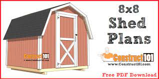 8x8 Shed Plans Small Barn Free Pdf