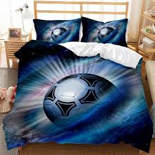 Galaxy Soccer Duvet Cover Football