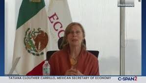 Since december 8, 2020, she has been head of the mexican economic secretariat appointed by president andrés manuel lópez obrador. Tatiana Clouthier Carillo C Span Org