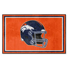 Fanmats Denver Broncos Orange 4 Ft X 6