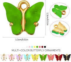 Use them individually for earrings, or punch a hole in each wing and attach three or more together for a delicate necklace on a chain. Yellow 16 Pcs Butterfly Charms Acrylic Butterfly Pendant For Necklace Bracelet Earrings Diy Jewelry Making Charms Home Wnyspeechtherapy Com