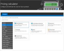azure pricing calculator the first