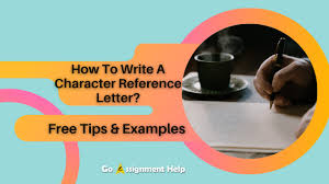 how to write a character reference