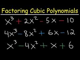 factoring cubic polynomials algebra 2