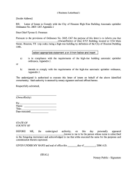 professional notarized letter templates