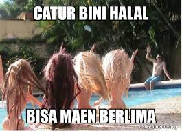 * chat for ios coming soon! Catur Bini Halal Bisa Maen Berlima Five Some Make A Meme