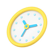 Yellow Round Watch D Icon Vector