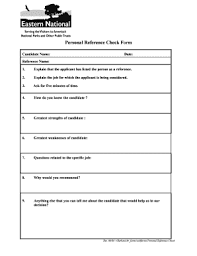 8 Printable Personal Reference Letter Template Forms Fillable