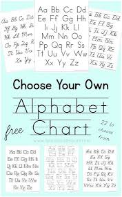 Choose Your Own Alphabet Chart Free Printable Homeschool