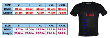 Inches to cm conversion table and resolution requirements. Size Guide T Shirts With All Kind Of Auto Moto Cartoons And Music Themes