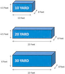 Bobbys Portable Restrooms Roll Off Containers Size Chart
