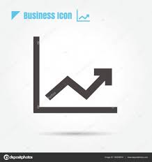 Rising Chart Bar Graph Icon Vector On White Background